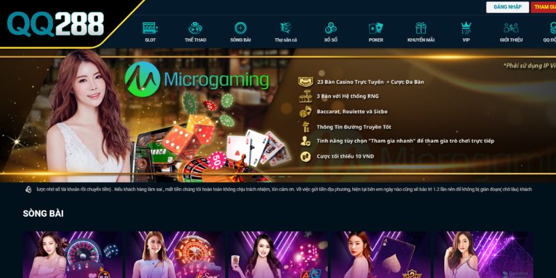 Casino QQ288 1 Giới thiệu tổng quan về Casino QQ288