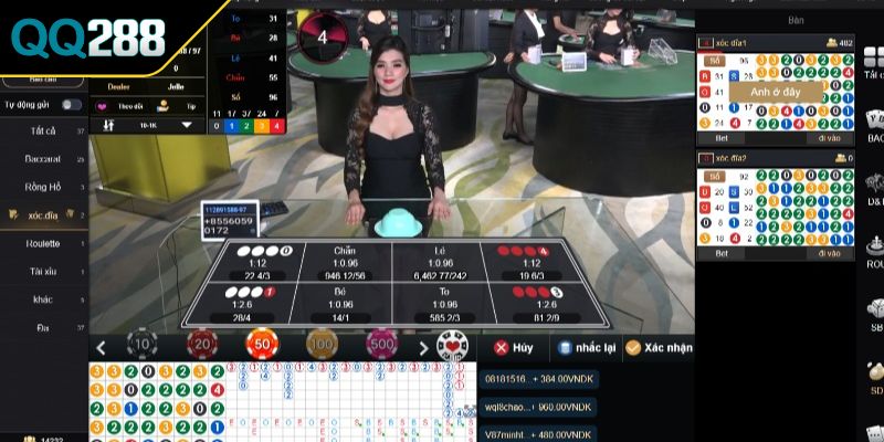 Casino QQ288 2 Xóc đĩa trực tuyến kịch tính
